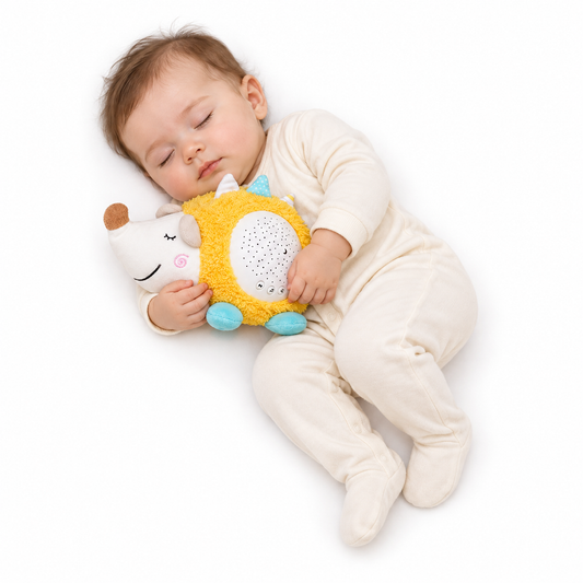 Peluche para dormir con nanas y estrellas